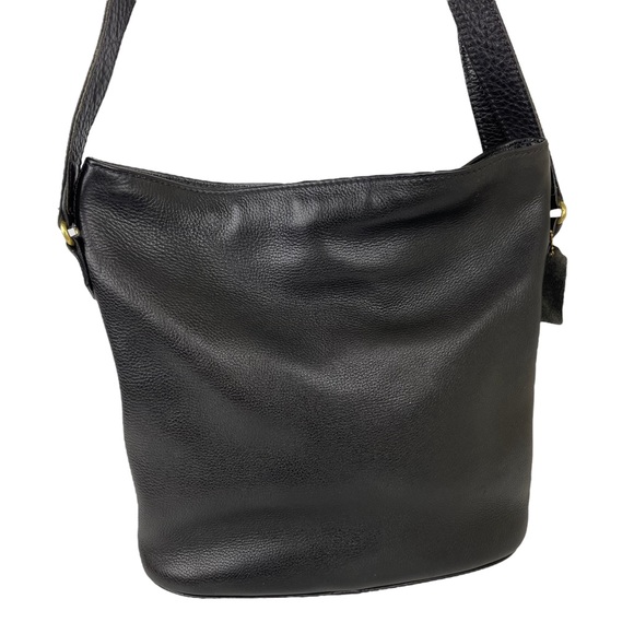 Vintage Coach Sonoma Black Pebbled Leather Bucket Crossbody Shoulder Bag 4906 - Picture 7 of 16